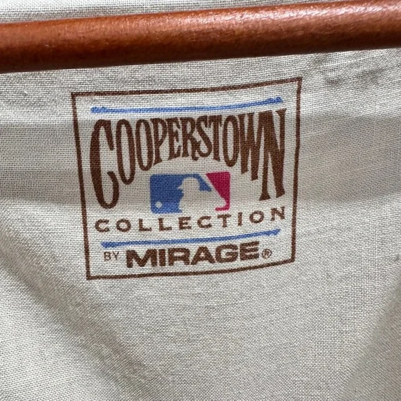 Vintage Sz L New York Yankees Cooperstown Collection Jacket Blue Pinstripe Retro - Picture 3 of 9